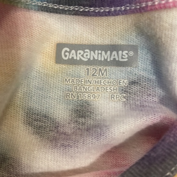 Embellished Happy and loved tie-dyed romper & blue jeans Baby girl size 12 M - Picture 12 of 14